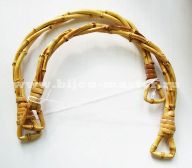 Бамбуковые ручки для сумок "Дуга", размер 140х130 мм, толщина бамбука около 12 мм (цена за пару)