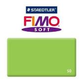 Полимерная глина Fimo Soft Блок 56гр, Цвет "Зеленое яблоко", № 50